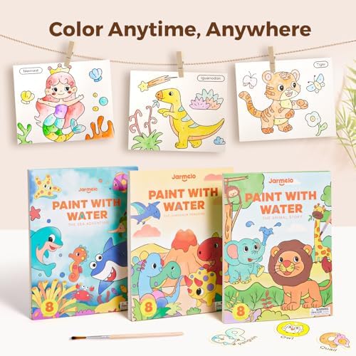 Jar Melo Paint with Water Books for Toddlers, Animals