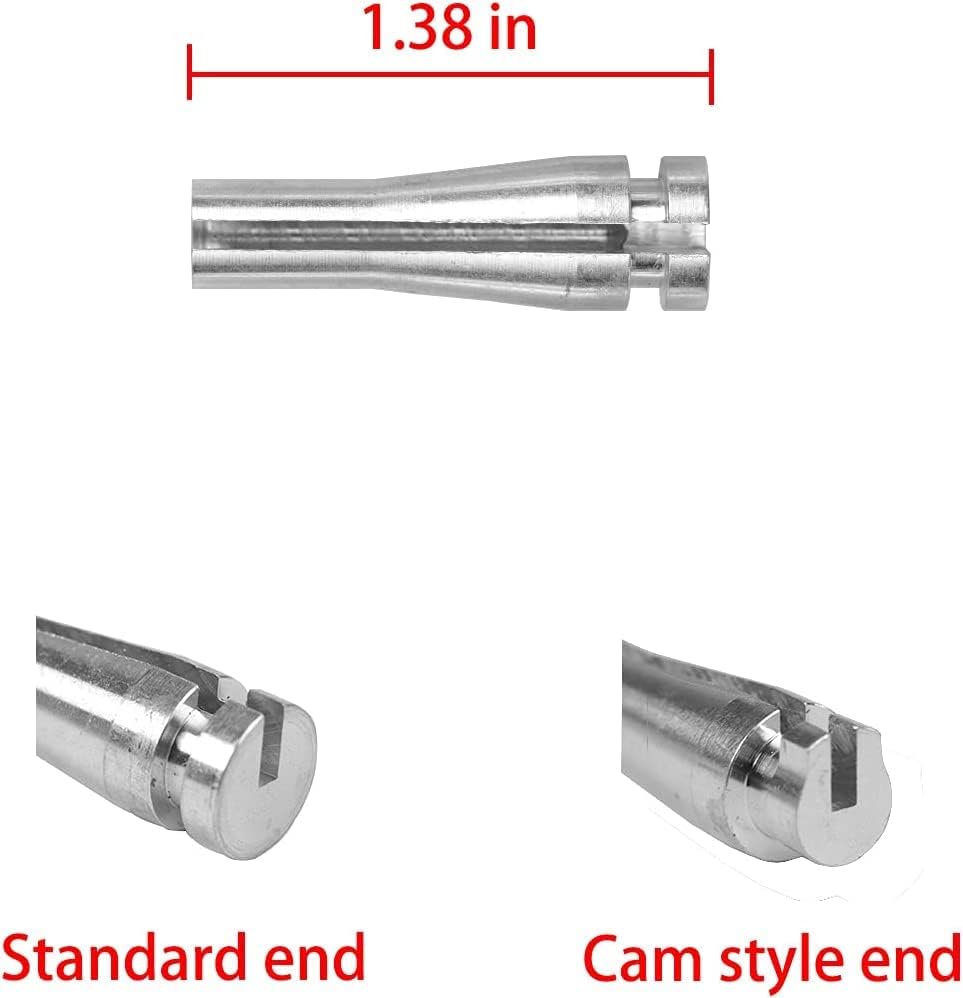 8 ENDS Door Latch Cable Repair Kit Compatible with Ford F-150, F-250, F-350, E-series, Ranger, Expedition, Excursion, Navigator (Four Cables - 6 Standard 2 Locking Cam) Aluminum