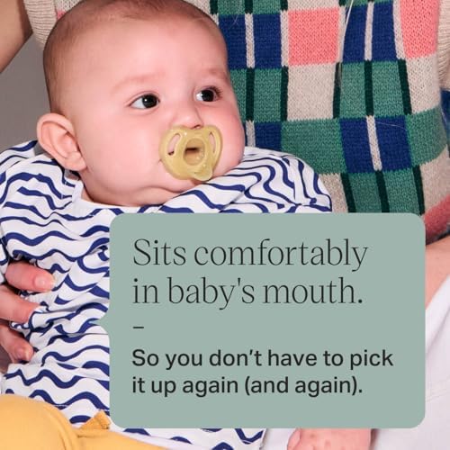 Tommee Tippee Ultra-Light Silicone Pacifier, 0-6 Months Blue & Green