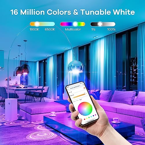 Linkind Smart Light Bulbs, Work with Alexa, Google Home, AiDot