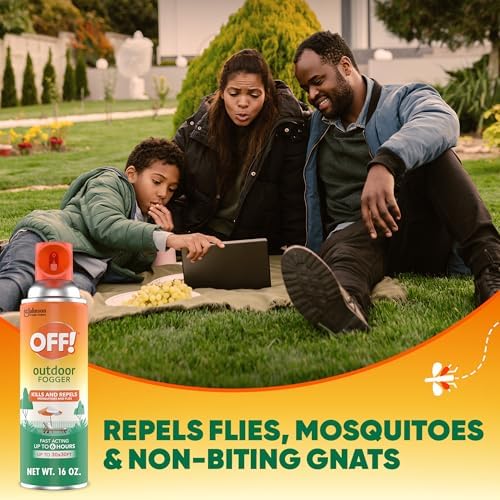 OFF! Backyard Pretreat Outdoor Mosquito Repellent Fogger, 16 oz, (2-Pack)