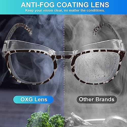 OXG 3 Pack Safety Glasses Goggles for Women, Anti Fog Clear Safety Glasses