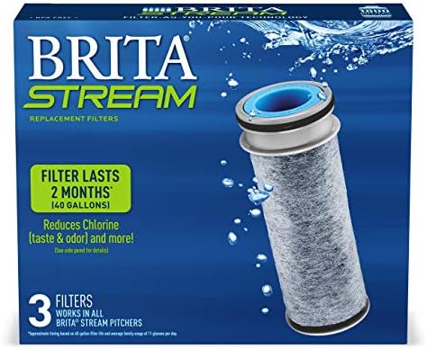 Brita Stream Pitcher Replacement Water Filter, 3 Pack