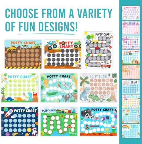 10 Potty Training Chart for Toddler Boys Sticker Reward Chart for Kids