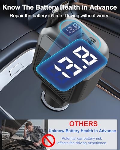 87W Retractable Car Charger, Cigarette Lighter USB Charger for iPhone 17