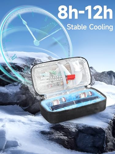 YOUSHARES Insulin & peptide Cooler Travel Case - TSA Approved,Temp Display