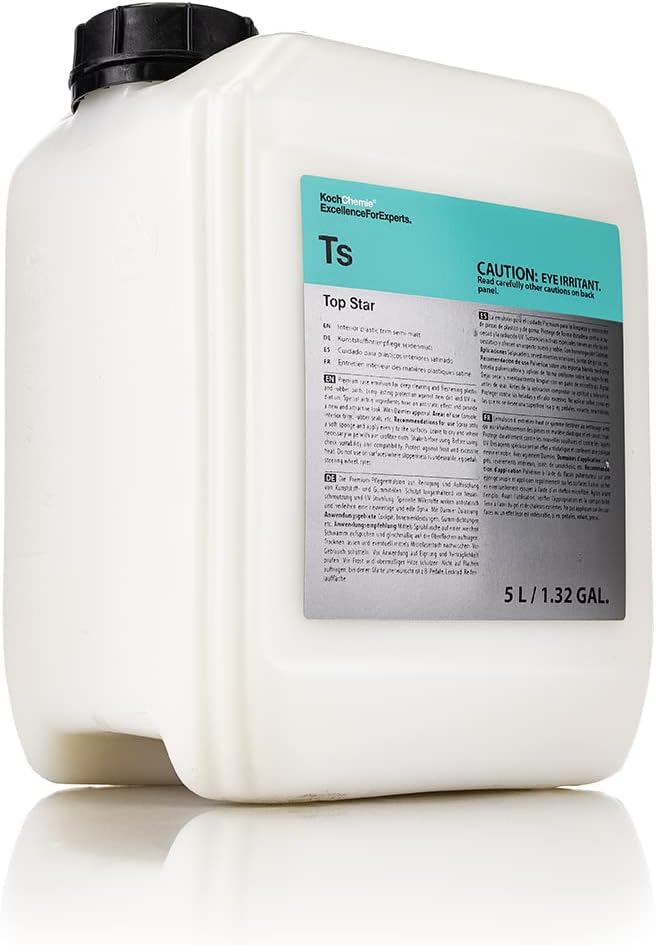 KOCHCHEMIE TS - Top Star - Interior Plastic and Vinyl Conditioner, UV Protection, Interior Plastic, Dash, Vinyl & Leather, Like New OEM Finish (1 Liter)