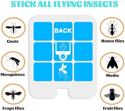 32 Pack Refill Glue Cards, Saferr Home Fly Trap Refill Compatible with Saferr Home SH502, S23005-06 and Dynatrap DT3005W Dot Indoor Fly Trap Plug-in Insect Trap Replacement Mosquito Sticky Glue Boards