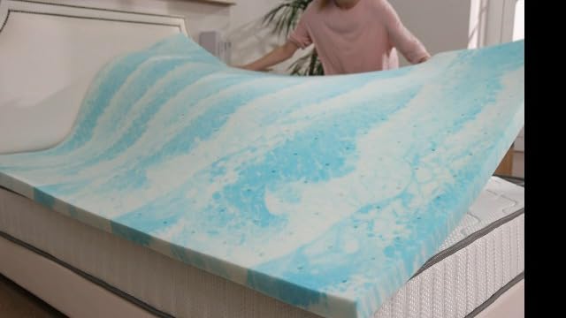 Sweetcrispy Memory Foam Mattress Topper, Full Size, 3 Inch Cooling Pad