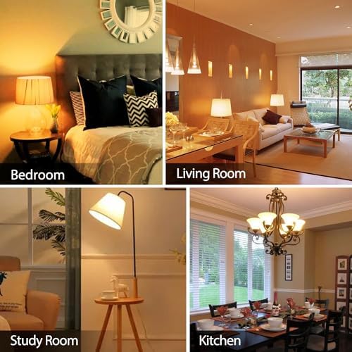 TJOY 6 Pack A19 LED Light Bulbs, Soft Warm White 2700K, 60 Watt Eq,E26 Base
