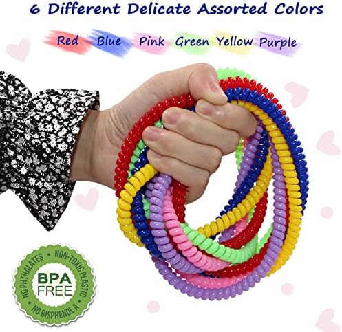 Sensory Chew Necklace for Boys and Girls, 6 Pack Stretch Chewing Necklaces for Kids with Autism ADHD SPD, Oral Motor Aids Baby Chew Toys Reduce Fidgeting for Kids Chewer (6)