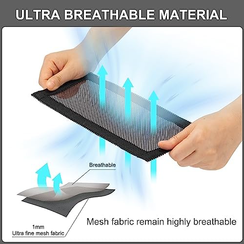 Vent Cover for Tesla Model Y Accessories, Universal Air Vent Covers Compatible with Tesla Model 3 & Y 2026-2019, Mesh Rear Floor Backseat Under Seat Grille, Set of 2