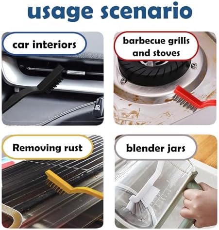Betanull Crevice Cleaning Brush Set, Multi-Purpose Hard Bristle Brushes