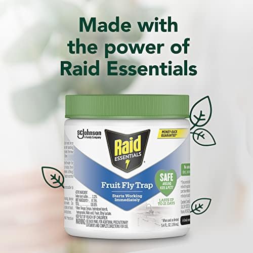 Raid Essentials Indoor Fruit Fly Trap, 5.4 oz