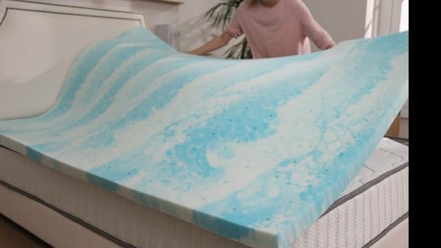 NEWBULIG 3 Inch Full Cooling Gel Memory Foam Mattress Topper