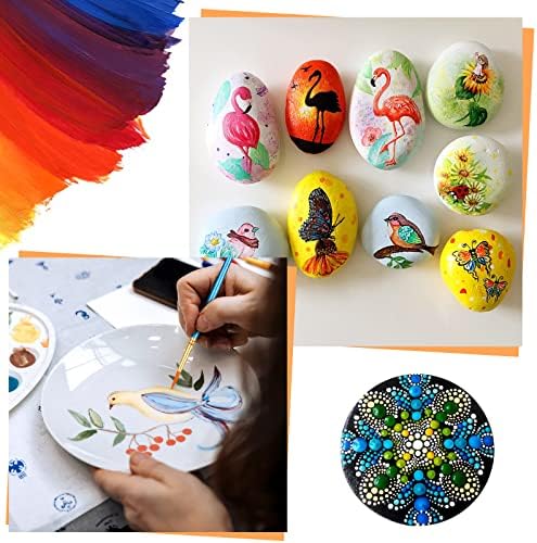20 Pcs Paint Brushes, Acrylic Painting Brush Set, Watercolor Brushes, Acrylic Brushes for Oil Watercolor, Miniature Detailing, and Rock Painting