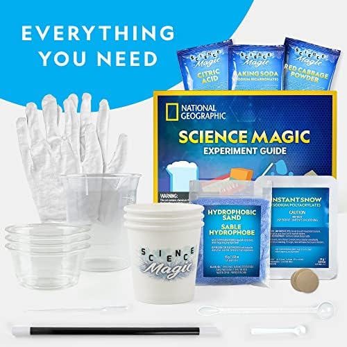 National Geographic Magic Chemistry Set with 10 Tricks for Kids Ages 8-12