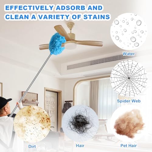 Storystore Ceiling Fan Cleaner Duster, Adjustable Microfiber Duster