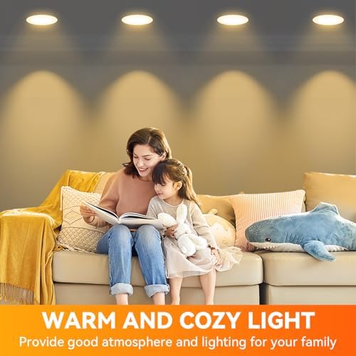 TJOY 12 Pack BR30 Flood Light Bulb Indoor, Soft White Recessed Light Bulbs