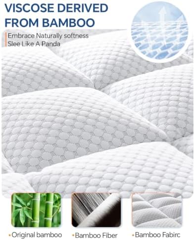 BEDELITE Dual Layer King Size Memory Foam Mattress Topper