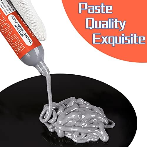 Wonderway Sn42/Bi58 T4 Lead Free Solder Paste No Clean, 138℃ Melting Point (20g)