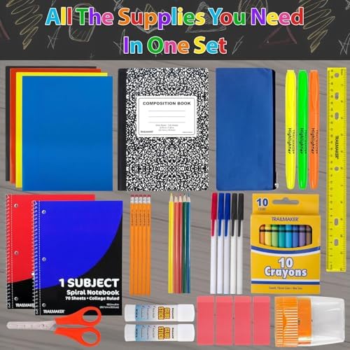 Trail maker School Supplies Kit 45 Piece Grades K-12