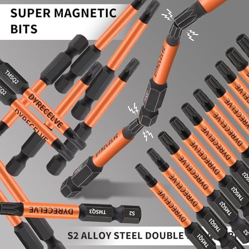 DYRECELVE 10-Pack 8-Point Star Bit Set for Trailer, Double Square, 2.56 IN