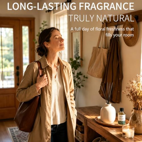 Lopeie White Tea Diffuser Oil – Essential Oil for Diffuser, Air Freshener & Room Spray – Long-Lasting with Notes of Tea, Neroli & Bergamot – Hotel Scent for Ultrasonic & Waterless Diffusers, 8.5 fl.oz