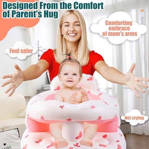 Upgraded Inflatable Baby Seat 3-36 Months, Baby Chair Sit Me Up Floor Seat