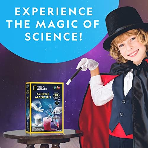 National Geographic Magic Chemistry Set with 10 Tricks for Kids Ages 8-12