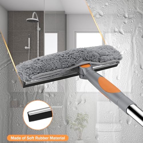 SetSail Window Squeegee with 66in Extension Pole 2-in-1 Window Cleaning Kit