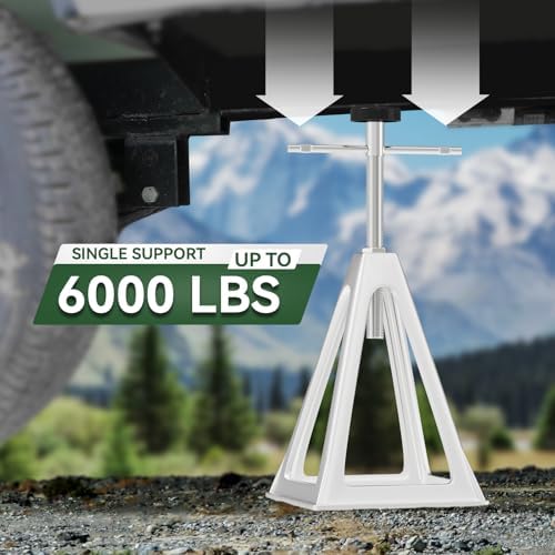 RVGUARD RV Stack Jacks 4 Pack, 6000 Lbs Aluminum Stabilizer Jacks