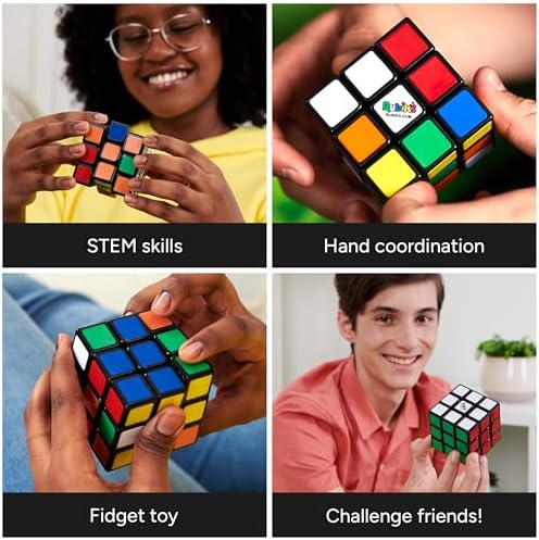 Rubik's Cube The Original 3x3 Puzzle Cube & Brain Teaser Fidget Toy