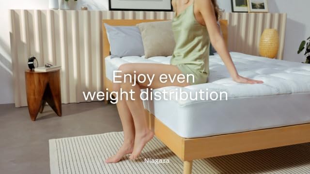 Niagara Sleep Solution Queen Ultra Soft Mattress Topper — Back Pain Relief