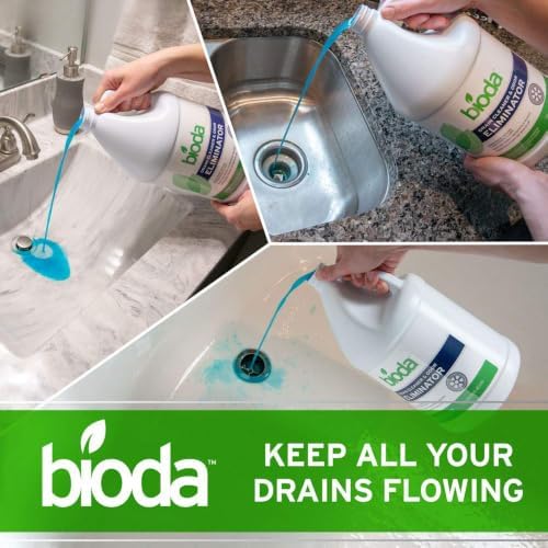 Bioda Professional Strength Drain Cleaner, Septic Safe, 1 Gallon