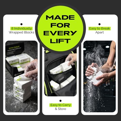 Rage Fitness Fitness Gym Chalk, Pure Magnesium Carbonate - 1 LB Block