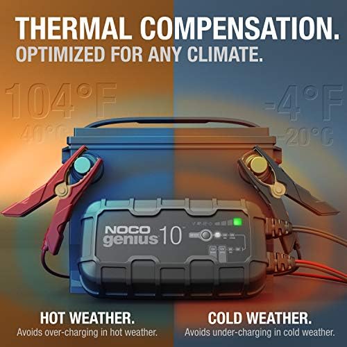 NOCO GENIUS10 10A 6/12V Smart Battery Charger, Trickle Charger & Maintainer