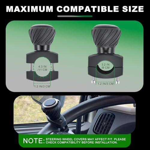 Tractor Steering Wheel Knob Steering Wheel Spinner Knobs for Kubota Jo-hn Dee-re Tractors, Cars, Trucks, Mowers, Forklifts, Universal Spinner Knob Steering Wheel Ball Knob