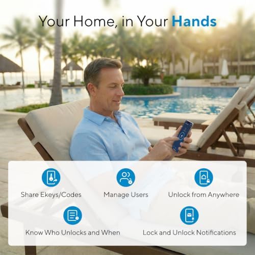ULTRALOQ Bolt SE Wi-Fi Smart Lock, Matter Over Thread, App Remote Access