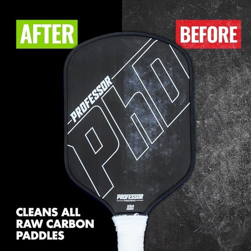 Professor Pickleball - Carbon Cleaner, Premium Pickleball Paddle Eraser for Raw Carbon Fiber Paddles, Effortless Residue Removal, Quick & Effective, Eliminates Ball Residue, Dirt, Scratches
