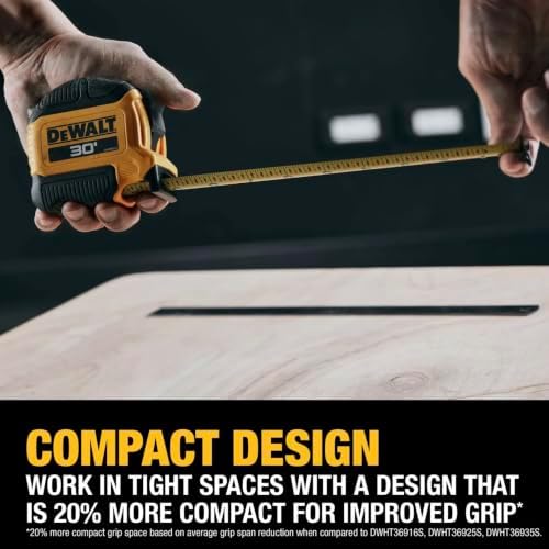 DEWALT Atomic Compact Series 30 ft. Tape Measure (DWHT38130S)