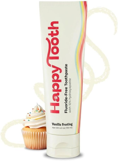 Hydroxyapatite Toothpaste, Whitening, Fluoride Free, Vanilla Frosting 4oz