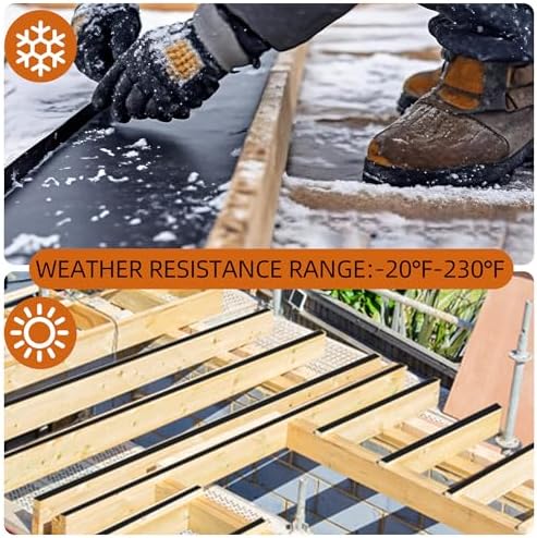 Butyl Joist Tape for Decking 2''×50', 4 Rolls Waterproof Deck Tape