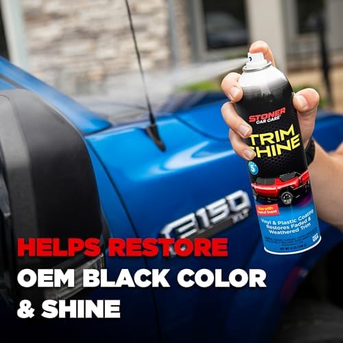 Stoner Car Care Trim Shine Black Trim & Plastic Restorer, 12 oz