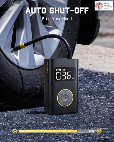 Fanttik X9 Pro Portable Tire Inflator for Compact Car, 1Min Fast Inflate