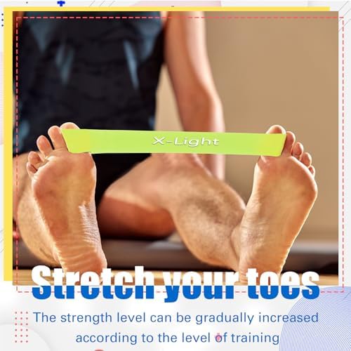 WinnerWhy 5 Pack Toe Exercise Bands Stretcher Separator Spacer,Multicolor