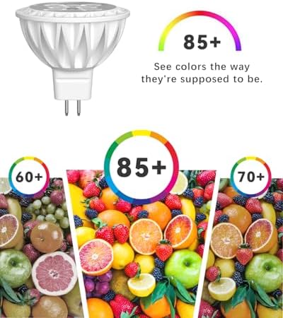 MR16 LED Bulbs 5W GU5.3 12V 2700K Warm White 6 Pack