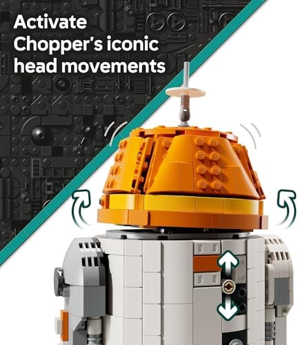 LEGO Star Wars: Ahsoka Chopper (C1-10P) Astromech Droid Set - Building Toy for Kids, Ages 10+ - Makes a Great Gift for Boys and Girls - Model Kit and Room Decor Idea for Sci-Fi Adventure Fans - 75416