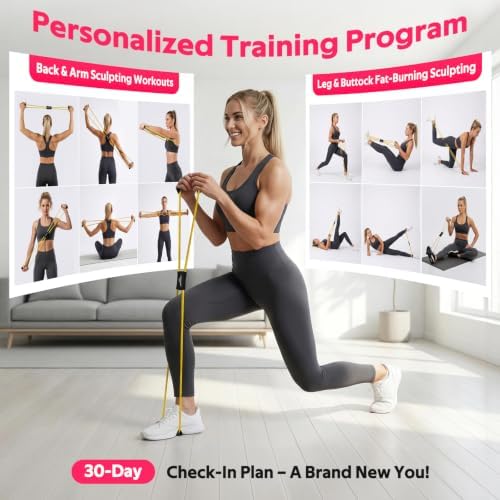 RENRANRING Figure 8 Fitness Resistance Bands with Handles - Exercise Tube Band Set of 3 for Arm and Shoulder Stretch, Rope 8 Word Elastic for Women and Men