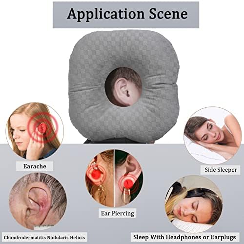 Ear Piercing Pillow with Hole for Cartilage Piercings, CNH Support